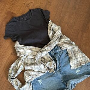 RSQ Super High Rise Mom Jean Short